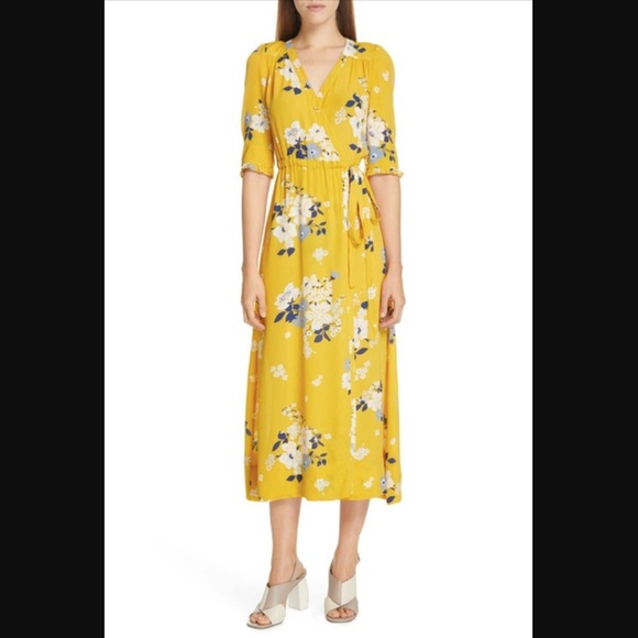 Sea Dresses & Skirts - sea | pia floral faux wrap midi dress